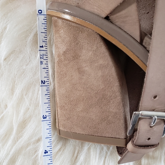 NWOB Free People See Ya There Suede Heeled Sandal Taupe Size 36EU / 6US - Picture 13 of 14